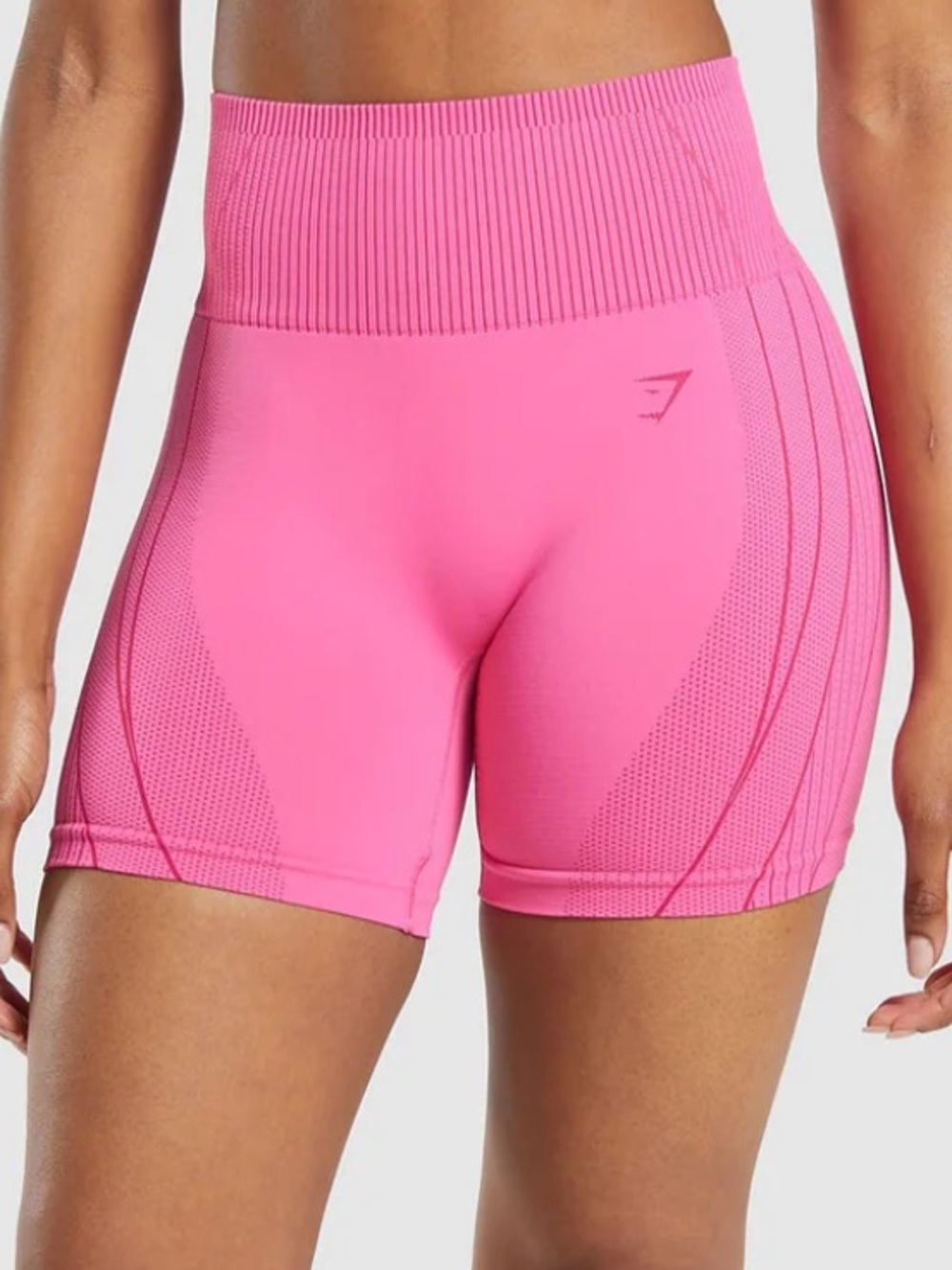 Gymshark Pink Contour Heart seamless shorts